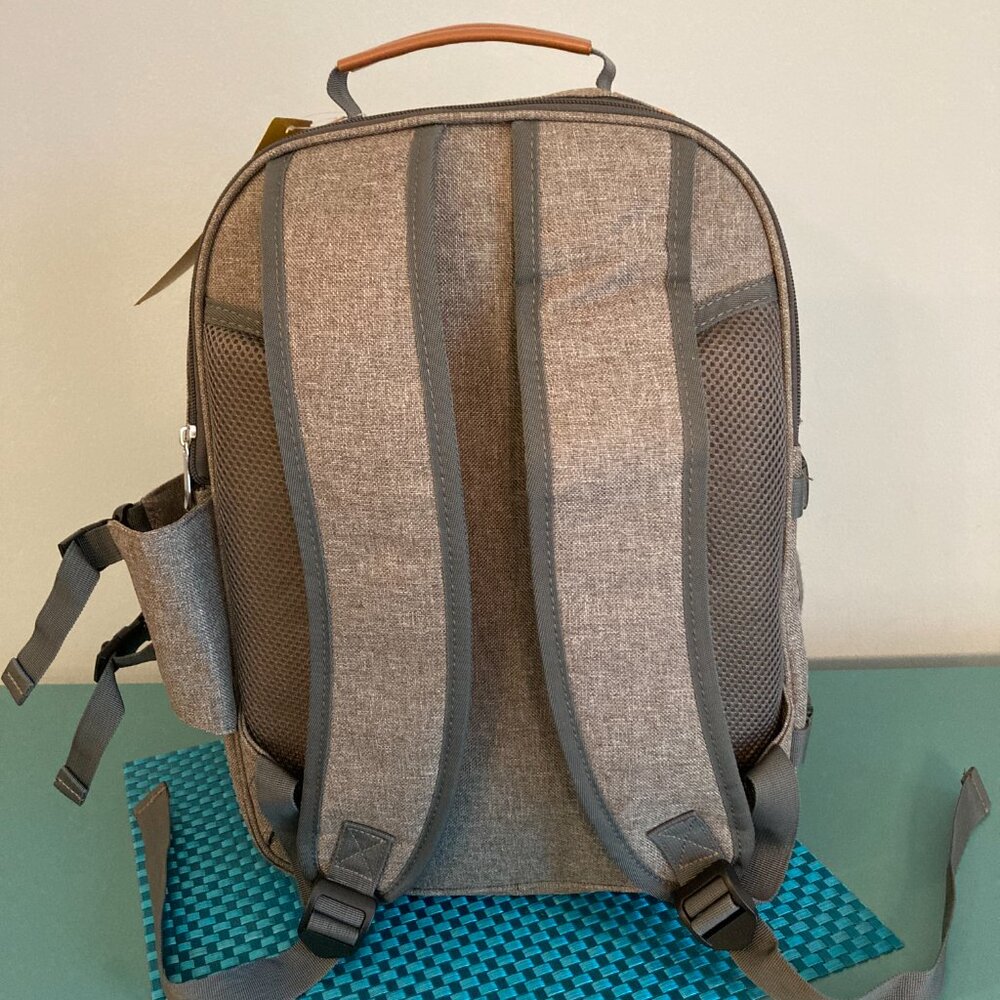 NWT Insulated Picnic Backpack - Full Set for 4 People/Blanket too! by Sunflora - Picture 3 of 16